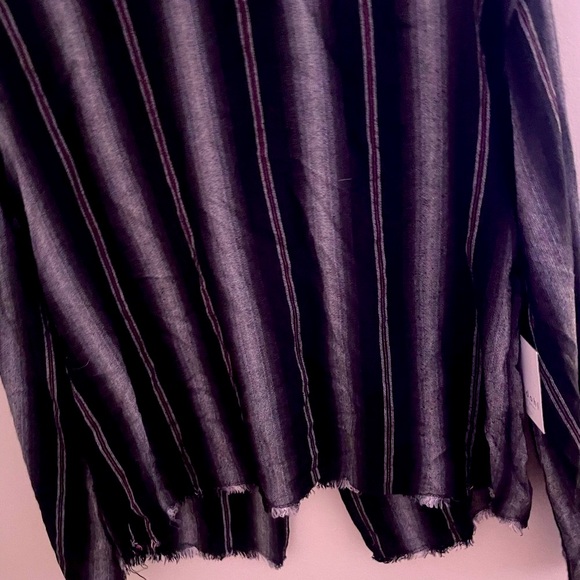 Bella Dahl Black Striped Button Down Shirt - Picture 12 of 15